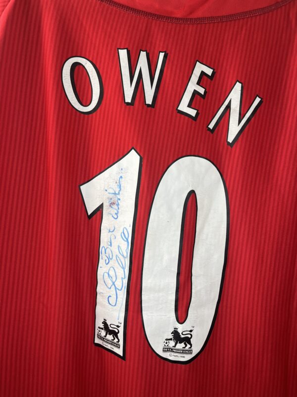 2002/03 - Liverpool - Owen 10 (XL)*Signé – Image 3
